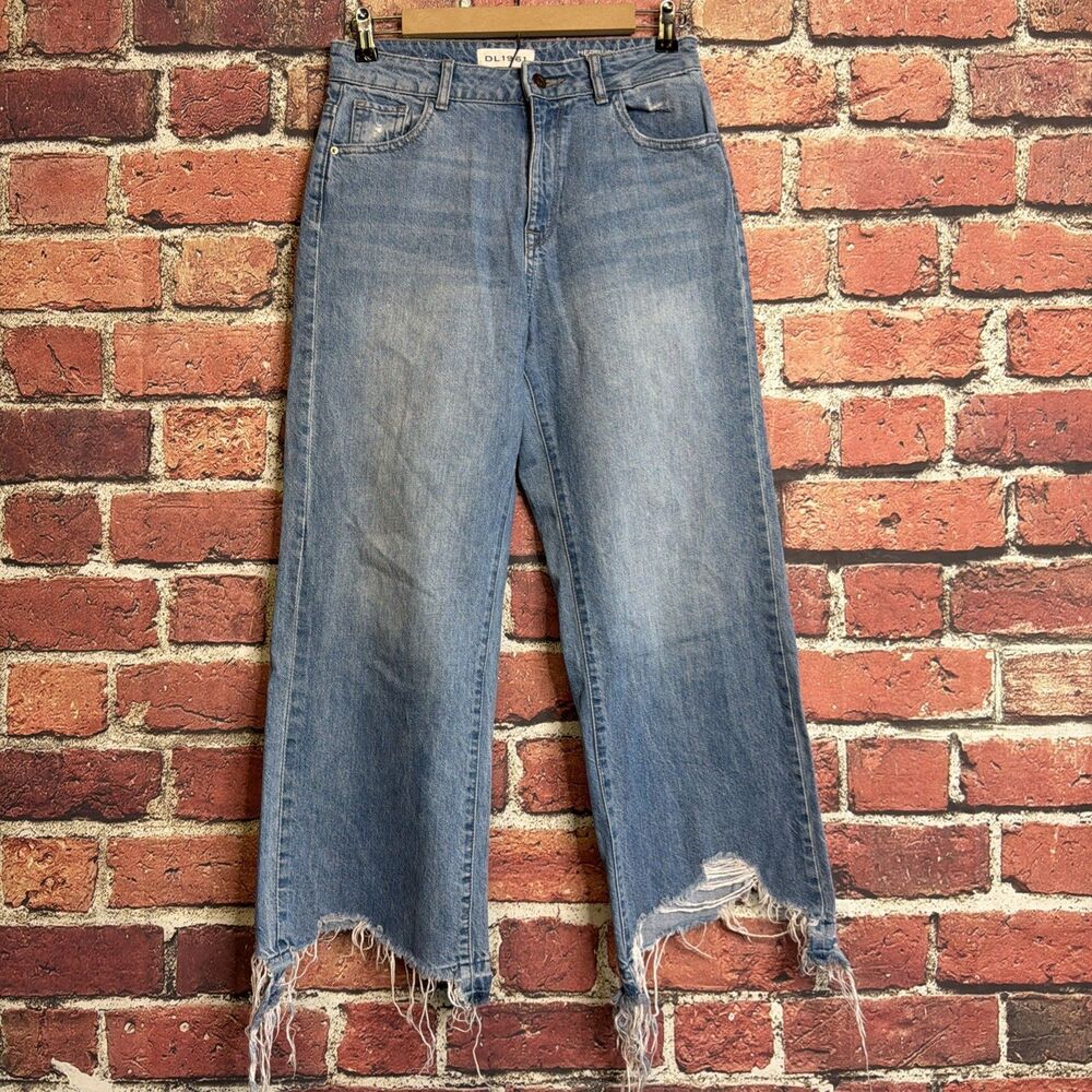 DL1961 Hepburn Wide Leg High Rise Blue Womens size 27